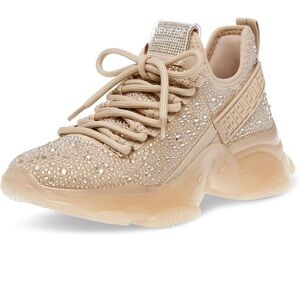Nude/Tan Rhinestone Maximas Steve Madden
